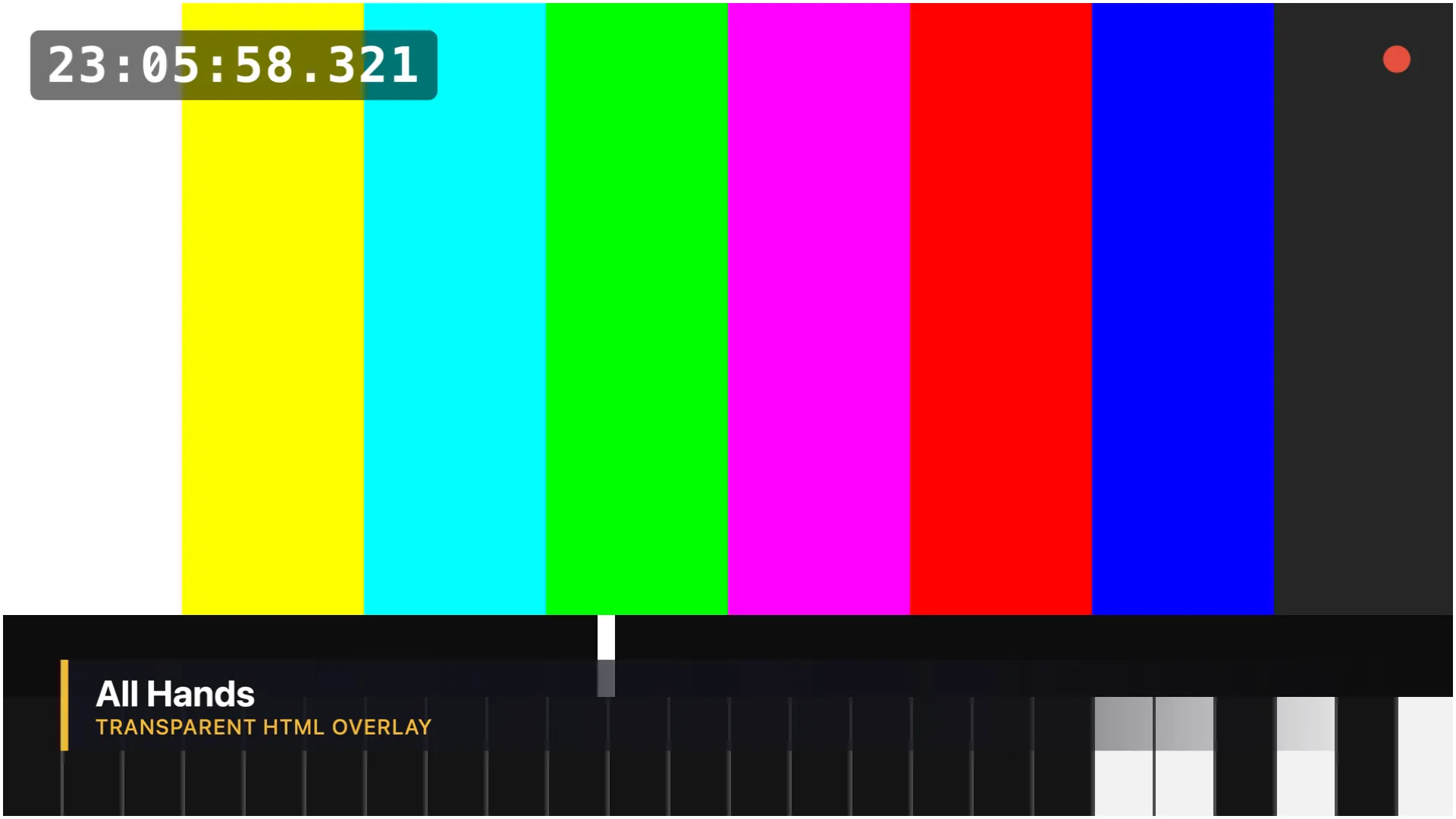 The Program window showing the program at 16