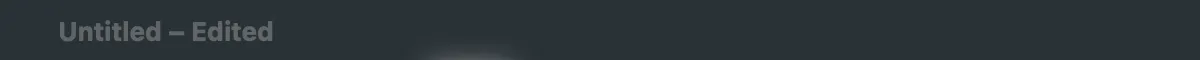 The main window’s title: the show’s name, with Edited beside it because the show differs from its file